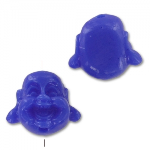 Testa di Budda mm. 12 Blu scuro x1