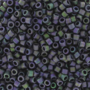 Miyuki Delica 11/0 DB1053 - Mat Metallic Plum Emerald Gold Iris