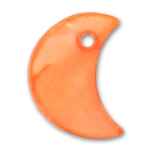 Mezza luna Madreperla mm. 13 Arancio x10