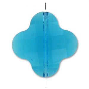 Trifoglio sfaccettato 20 mm Indicolite x1