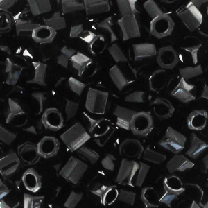 Miyuki Delica 8/0 Hex Cut DBLC0010 - Black