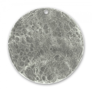 Zecchino sgualcito mm. 40 argentato antico x1