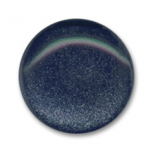 Cabochon con pagliuzze mm. 16 Jet/Montana