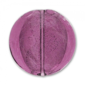 Grande Disco piatto foglia argento mm. 35 Amethyst