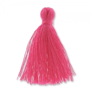 Pompon in lana 27-30 mm Fuschia x1
