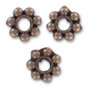 Intercalari di metallo mm.5 rame antico x20