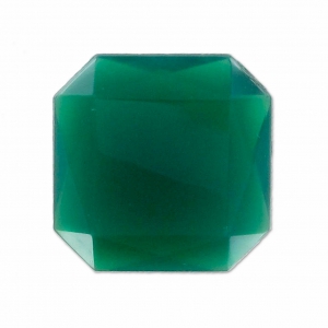 Cabochon quadrato 23 mm Light Emerald x1