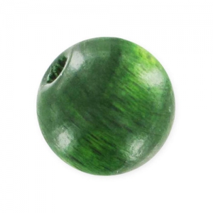 Tonde in legno mm. 6 Verde scuro x25