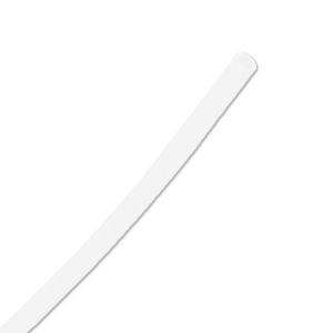 Cordoncino plastica cavo 2 mm Bianco Opaco x 1m