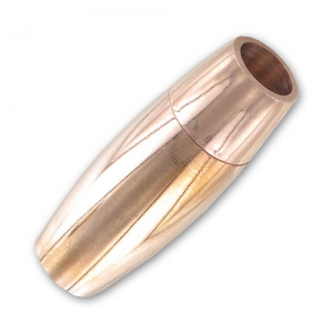 Chiusura magnetica per cordoni 6mm in Acciaio Inox Rorato rosa x1