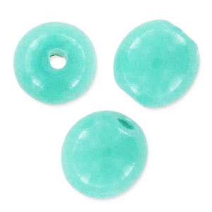 Perle tonde Shiny mm. 3 Turquoise Blue x50