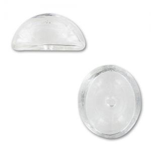 Ovale in vetro da decorare 24x20x12 mm x1