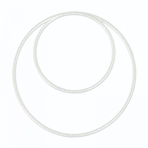 Pendente doppio rond mm.40 in Argento 925 x1