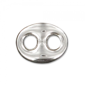 Intercalare chicco di caffè mm. 12x9 Argento 925 x1