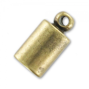 Terminali per cordoncini da mm. 5 bronzo x4