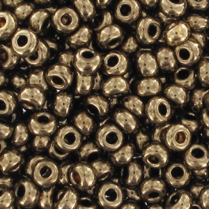 Preciosa Perla rocaille 9/0 2,5 mm - Oro bronzo x 20 g