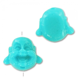 Testa di Budda mm. 12 Turchese x1