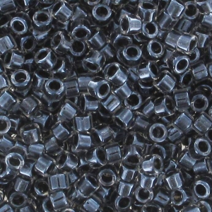 Miyuki Delica 11/0 DB0925 - Spkl Charcoal Lined Crystal