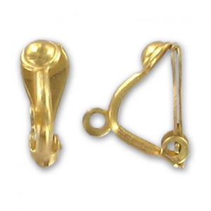 Ganci a clip decorazione palla mm. 4 Dorato con oro finox2