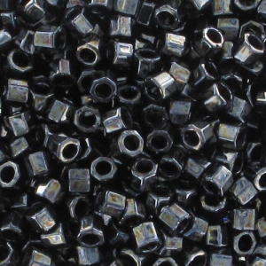 Miyuki Delica 10/0 Hex Cut DBMC0001 - Gunmetal x8gr