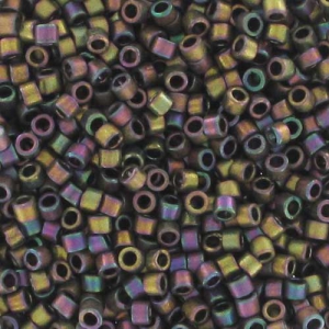 Miyuki Delica 11/0 DB1055 - Mat Metallic Gray Dusk Gold Iris