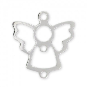 Intercalare angelo 3 anellini mm. 15x14 Argento 925 x1