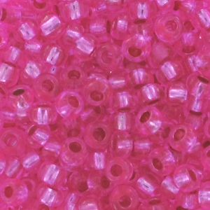 Perla Preciosa 11/0 2 mm - Rosa con rivestimento argentato x 20 g