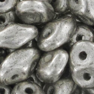 SuperDuo mm. 2.5x5 Argenté Patiné x10g