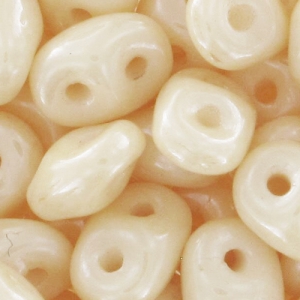 SuperDuo mm. 2.5x5 Opaque Beige Ceramic Look x10g