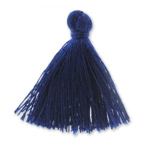 Pompon in lana 27-30 mm Blu notte x1