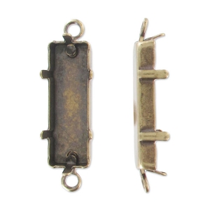 Castone separatore PureCrystal 4547 mm. 21x7 bronzo 2 anellini