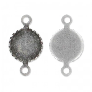 Castone separatore per cab retro piatto mm. 6 argentato antico x10