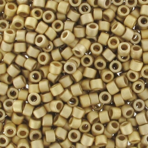 Miyuki Delica 11/0 DB0334 -  Mat 24kt Gold Light Plated x5g