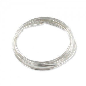 Filo tondo in argento fino 999/1000, 1 mm x 50 cm