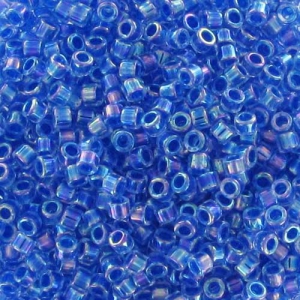 Miyuki Delica 11/0 DB0077 - Blue Lined Crystal AB