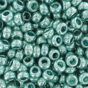 Perle di semi Preciosa 9/0 2,5 mm - Menta metallizzata x20g