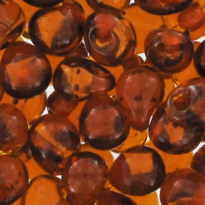 Mini-gocce Miyuki mm. 3.4 DPF34 - Red Lined Dark Topaz x8g