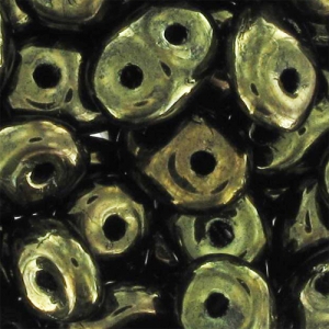 SuperDuo mm. 2.5x5 Jet Green Luster x10g