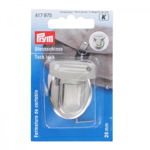 Chiusura a pulsante mm. 26 rodiato x1