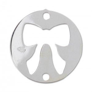 Intercalari 2 fori nodo mm. 15 in Argento