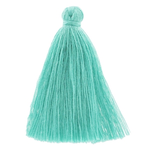 Pompon imitazione cotone 43-46 mm Teal x1