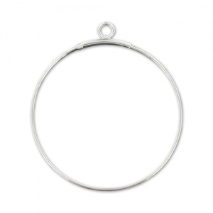 Intercalari a cerchio da decorare mm. 30 Argento 925 x2