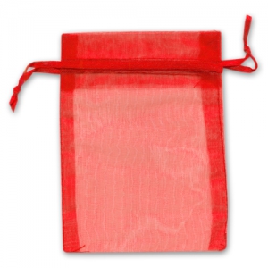 Sacchetti Organza mm. 95x120 Red x20