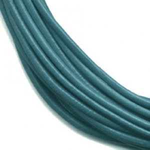 Cordone cuoio mm. 1 Dark Blue Jean x m. 2.95