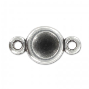 Intercalaire supporto cab PureCrystal 1028 1088 8 mm Placcatura argento antico x1