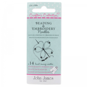 Assortimento di aghi per ricamo di perle taglia  5-7 e 10 x14
