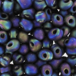 Mini-gocce Miyuki mm. 2.8 DP28-0401FR - Mat Black AB x8g