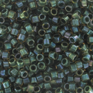 Miyuki Delica 11/0 DB0273 - Forest Green Lined Topaz AB