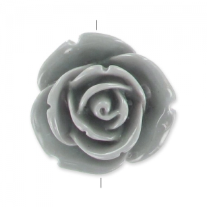 Rosellina mm. 25 Grigio x1