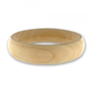 Ampio Bracciale Grosso In Legno Con Pittura Astratta Multicolore – Gioiello Di Tendenza, Misura M, Stile Boho